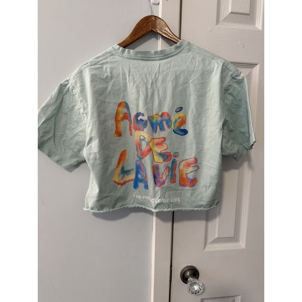 Acme de la vie ADLV Cropped Tee Shirt Sz L Streetwear Designer Pinnacle Life